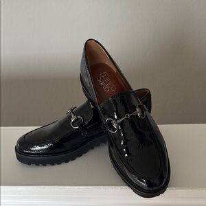 Franco Sarto Black Womens Loafers